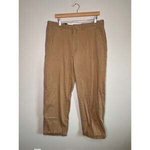 1990s Polo Ralph Lauren Old Money Khaki Camel Chino Cotton Prospect Pant 36x27